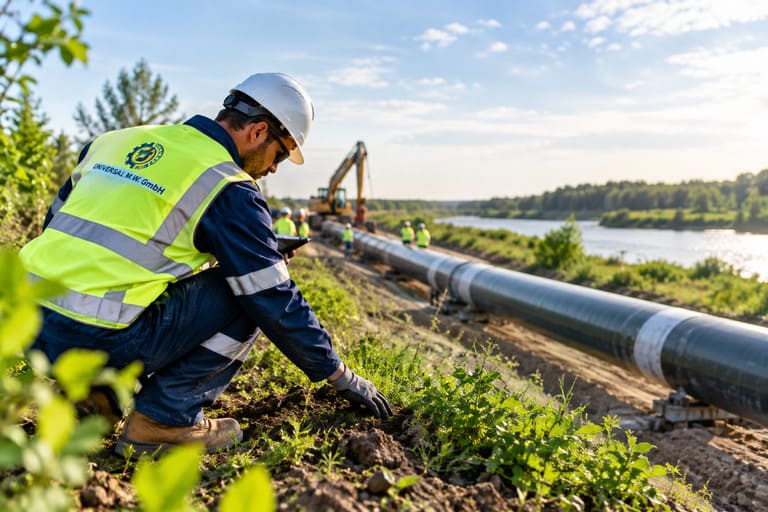 Environmental protection during pipeline construction for Universal MW